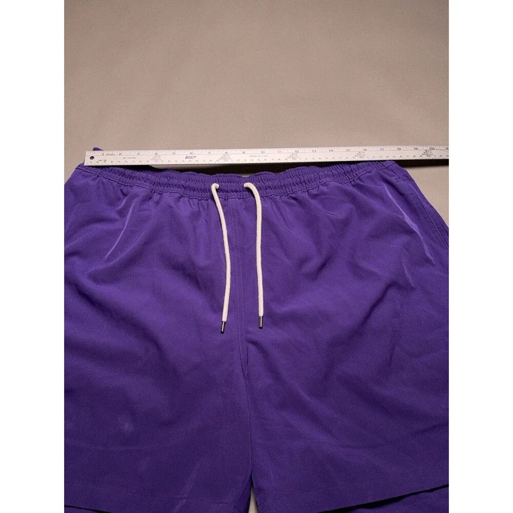 Polo Ralph Lauren Lined Swim Trunks Board Shorts Purple Men's Size 2XL